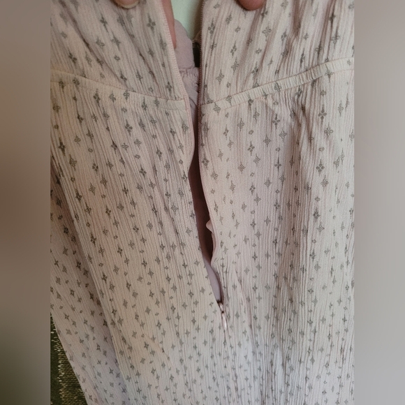 Papermoon Pink Silver Star 100% Rayon Camisole Sun Dress Size Large - Picture 5 of 10